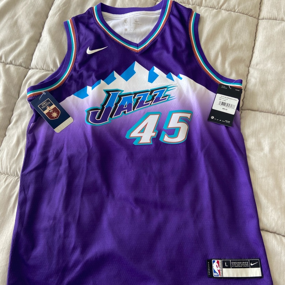 SOLD - Mitchell Jazz Jersey